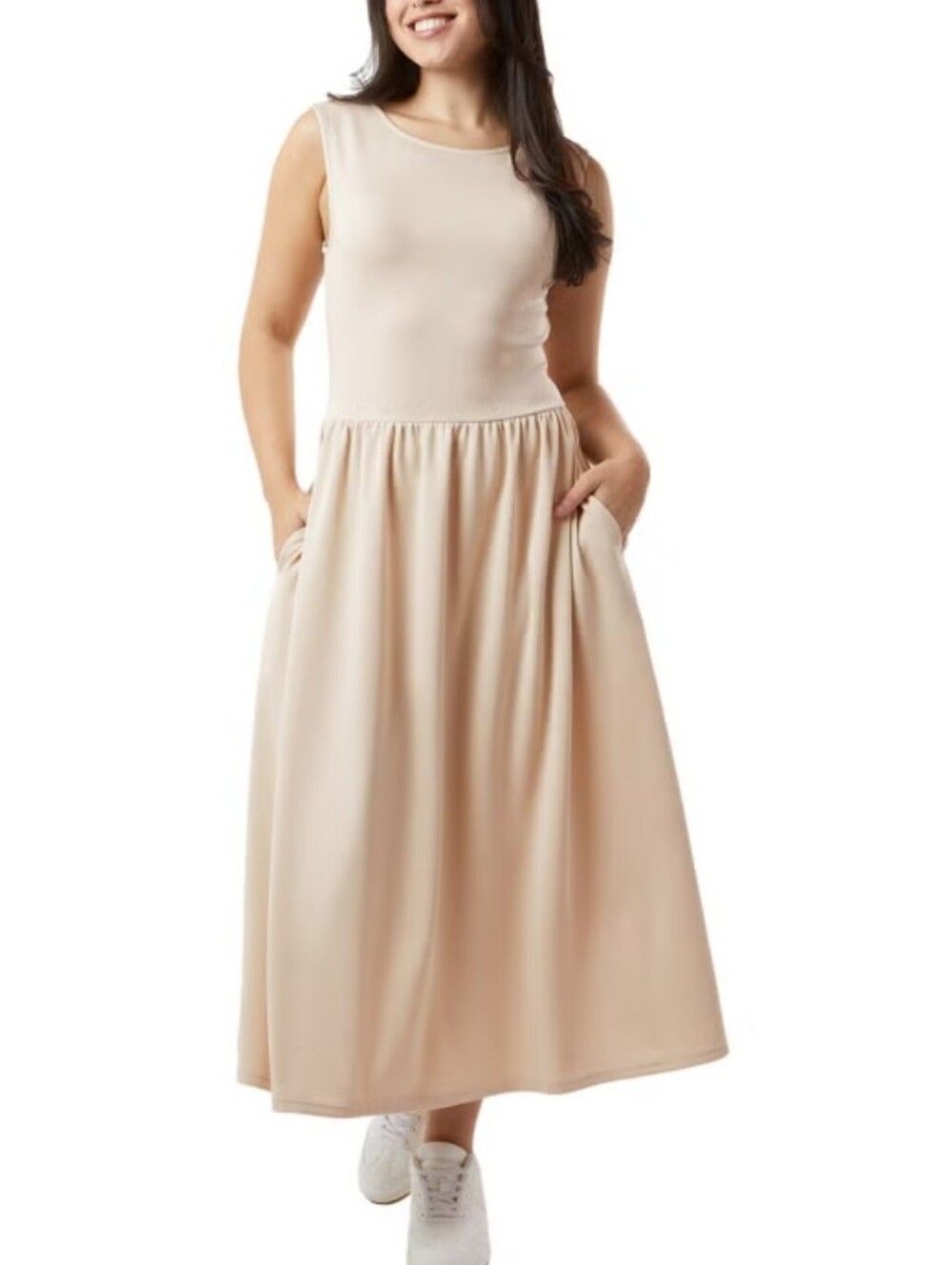 Sleeveless Black Maxi Dress - Classic Simple Style